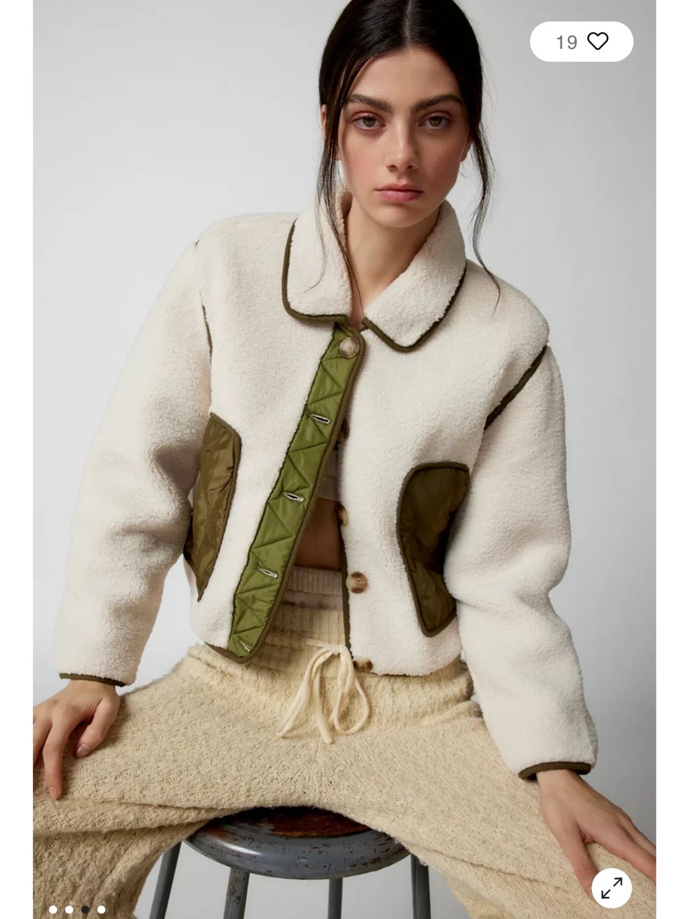 BLANK NYC Cloud Forest fleece Sherpa jacket. NWT